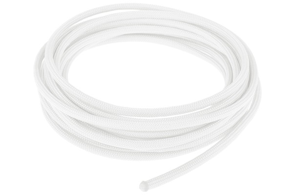 Alphacool AlphaCord Sleeve 4mm - 3,3m (10ft) - White (Paracord 550 Typ 3) 330cm